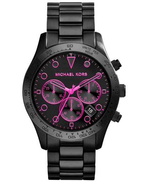 womens michael kors watch black face|Michael Kors Women's Black Watches .